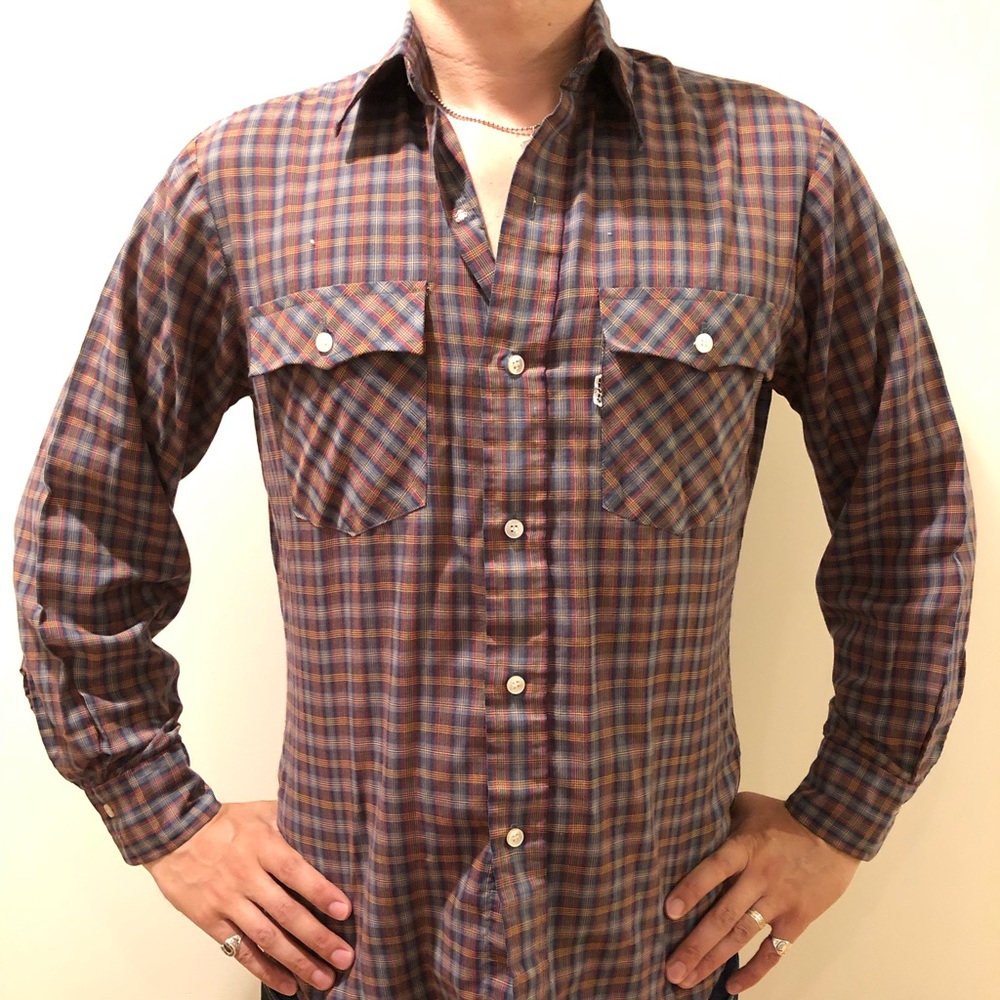 Vintage Levi’s Big E Plaid Western Shirt